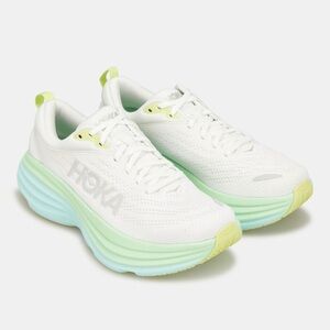 Hoka One One Bondi 8 - Blanc De Blanc - Sunlit Ocean Blue Green Women's Size 7